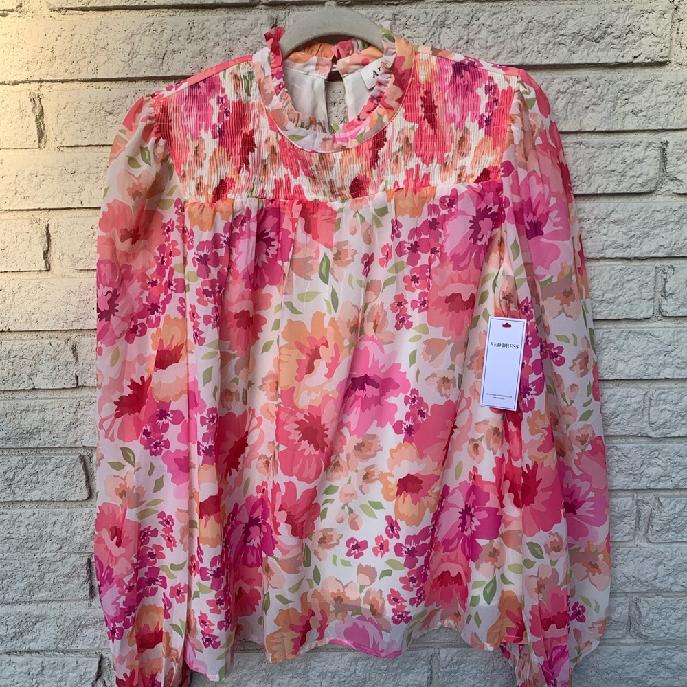 Floral Pink Blouse
